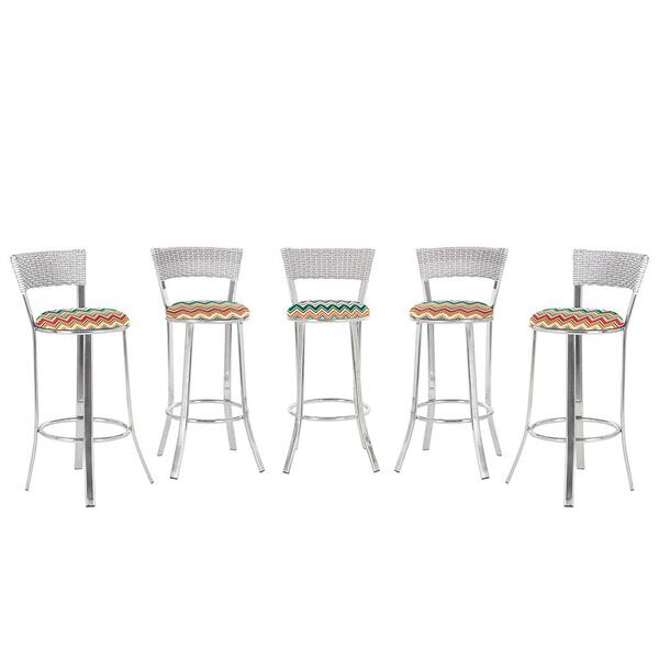 Banqueta Bistro Para Bar, Cozinha, Balcão Em Alumínio E Fibra