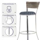 Banqueta Bistro Para Bar, Cozinha, Balcão Em Alumínio E Fibra