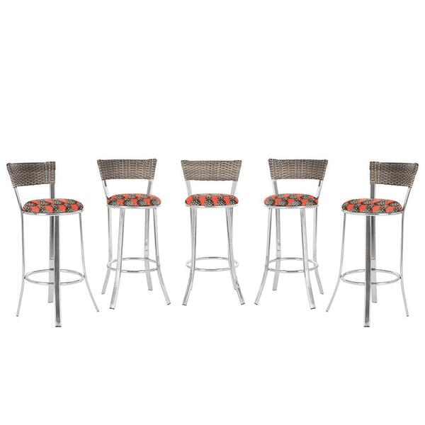 Banqueta Bistro Para Bar, Cozinha, Balcão Em Alumínio E Fibra