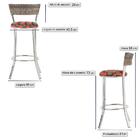 Banqueta Bistro Para Bar, Cozinha, Balcão Em Alumínio E Fibra