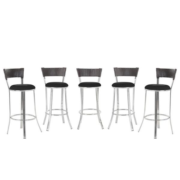 Banqueta Bistro Para Bar, Cozinha, Balcão Em Alumínio E Fibra