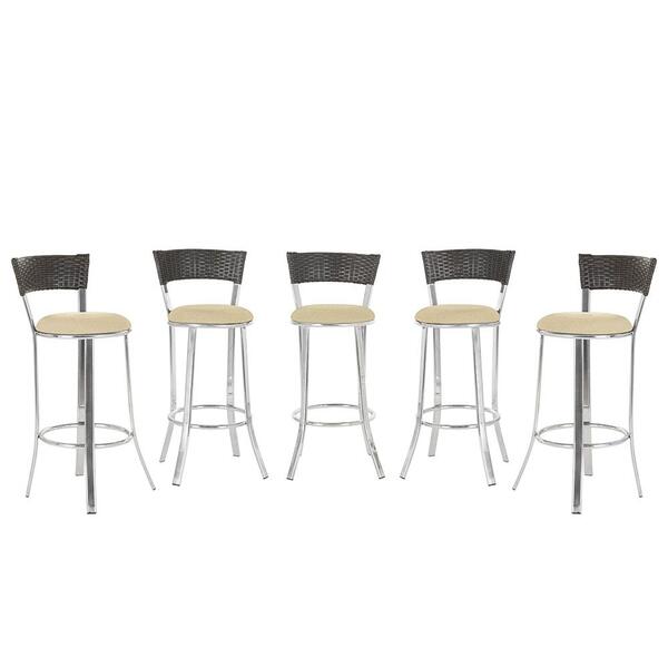 Banqueta Bistro Para Bar, Cozinha, Balcão Em Alumínio E Fibra