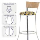 Banqueta Bistro Para Bar, Cozinha, Balcão Em Alumínio E Fibra