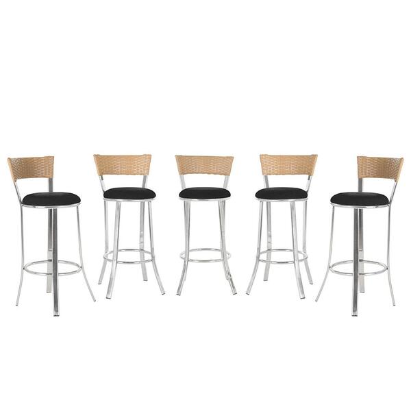 Banqueta Bistro Para Bar, Cozinha, Balcão Em Alumínio E Fibra