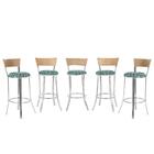 Banqueta Bistro Para Bar, Cozinha, Balcão Em Alumínio E Fibra