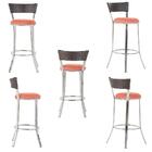 Banqueta Bistro Para Bar, Cozinha, Balcão Em Alumínio E Fibra