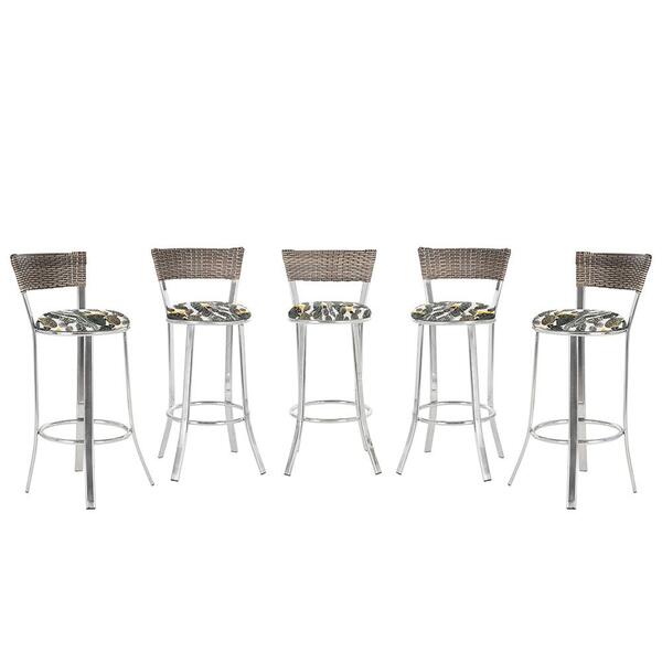 Banqueta Bistro Para Bar, Cozinha, Balcão Em Alumínio E Fibra