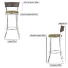 Banqueta Bistro Para Bar, Cozinha, Balcão Em Alumínio E Fibra