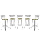 Banqueta Bistro Para Bar, Cozinha, Balcão Em Alumínio E Fibra