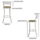 Banqueta Bistro Para Bar, Cozinha, Balcão Em Alumínio E Fibra