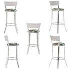 Banqueta Bistro Para Bar, Cozinha, Balcão Em Alumínio E Fibra