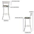 Banqueta Bistro Para Bar, Cozinha, Balcão Em Alumínio E Fibra