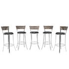 Banqueta Bistro Para Bar, Cozinha, Balcão Em Alumínio E Fibra