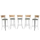 Banqueta Bistro Para Bar, Cozinha, Balcão Em Alumínio E Fibra