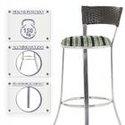 Banqueta Bistro Para Bar, Cozinha, Balcão Em Alumínio E Fibra