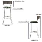 Banqueta Bistro Para Bar, Cozinha, Balcão Em Alumínio E Fibra