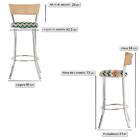 Banqueta Bistro Para Bar, Cozinha, Balcão Em Alumínio E Fibra