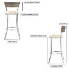 Banqueta Bistro Para Bar, Cozinha, Balcão Em Alumínio E Fibra