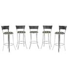 Banqueta Bistro Para Bar, Cozinha, Balcão Em Alumínio E Fibra