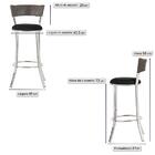 Banqueta Bistro Para Bar, Cozinha, Balcão Em Alumínio E Fibra