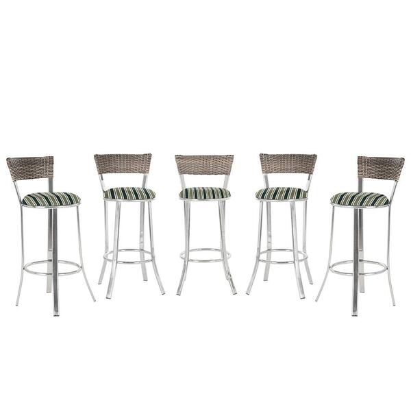 Banqueta Bistro Para Bar, Cozinha, Balcão Em Alumínio E Fibra