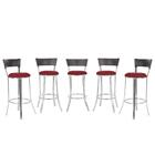 Banqueta Bistro Para Bar, Cozinha, Balcão Em Alumínio E Fibra