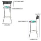 Banqueta Bistro Para Bar, Cozinha, Balcão Em Alumínio E Fibra