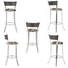 Banqueta Bistro Para Bar, Cozinha, Balcão Em Alumínio E Fibra