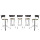 Banqueta Bistro Para Bar, Cozinha, Balcão Em Alumínio E Fibra