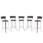 Banqueta Bistro Para Bar, Cozinha, Balcão Em Alumínio E Fibra
