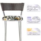 Banqueta Bistro Para Bar, Cozinha, Balcão Em Alumínio E Fibra