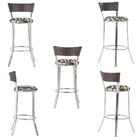 Banqueta Bistro Para Bar, Cozinha, Balcão Em Alumínio E Fibra