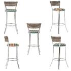Banqueta Bistro Para Bar, Cozinha, Balcão Em Alumínio E Fibra