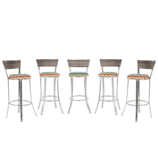 Banqueta Bistro Para Bar, Cozinha, Balcão Em Alumínio E Fibra