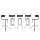 Banqueta Bistro Para Bar, Cozinha, Balcão Em Alumínio E Fibra