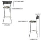 Banqueta Bistro Para Bar, Cozinha, Balcão Em Alumínio E Fibra