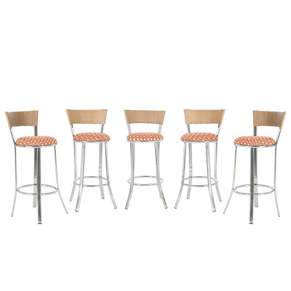 Banqueta Bistro Para Bar, Cozinha, Balcão Em Alumínio E Fibra