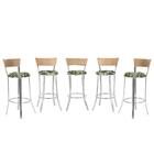 Banqueta Bistro Para Bar, Cozinha, Balcão Em Alumínio E Fibra