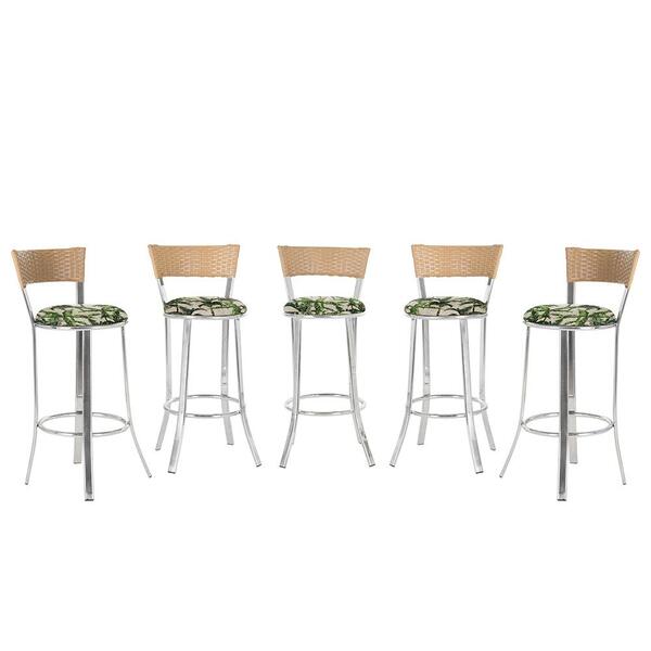 Banqueta Bistro Para Bar, Cozinha, Balcão Em Alumínio E Fibra