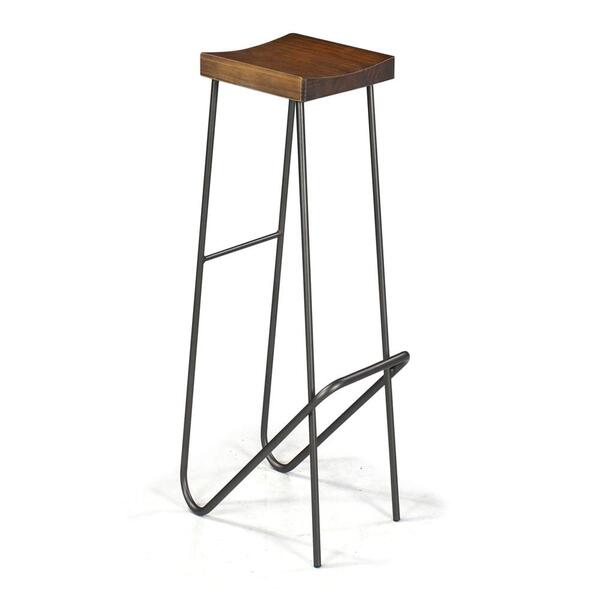 Banqueta Blake Renar Cor Grafite Rustic Brown