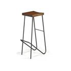 Banqueta Blake Renar Cor Grafite Rustic Brown