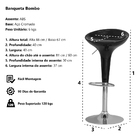 Banqueta Bombo Vermelho Cereja