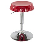 Banqueta Botcap Vermelho Giratória Regulagem Bel Fix