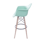 Banqueta Boxbit Dkr Pp Com Braço Tiffany Base Madeira