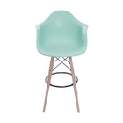 Banqueta Boxbit Dkr Pp Com Braço Tiffany Base Madeira