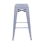 Banqueta Boxbit Titan Tolix Com 77cm Aço Pintura Epoxi Cinza