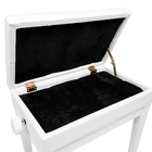 Banqueta Branca,banco P/piano,teclado Yamaha,casio C/ajuste D