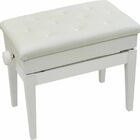 Banqueta Branca,banco P/piano,teclado Yamaha,casio C/ajuste D