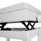 Banqueta Branca,banco P/piano,teclado Yamaha,casio C/ajuste D