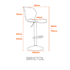 Banqueta Bristol - Preto